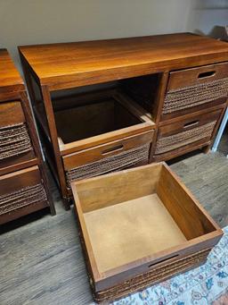 1 of a Pair- 4 drawer Wooden Closet Storage units