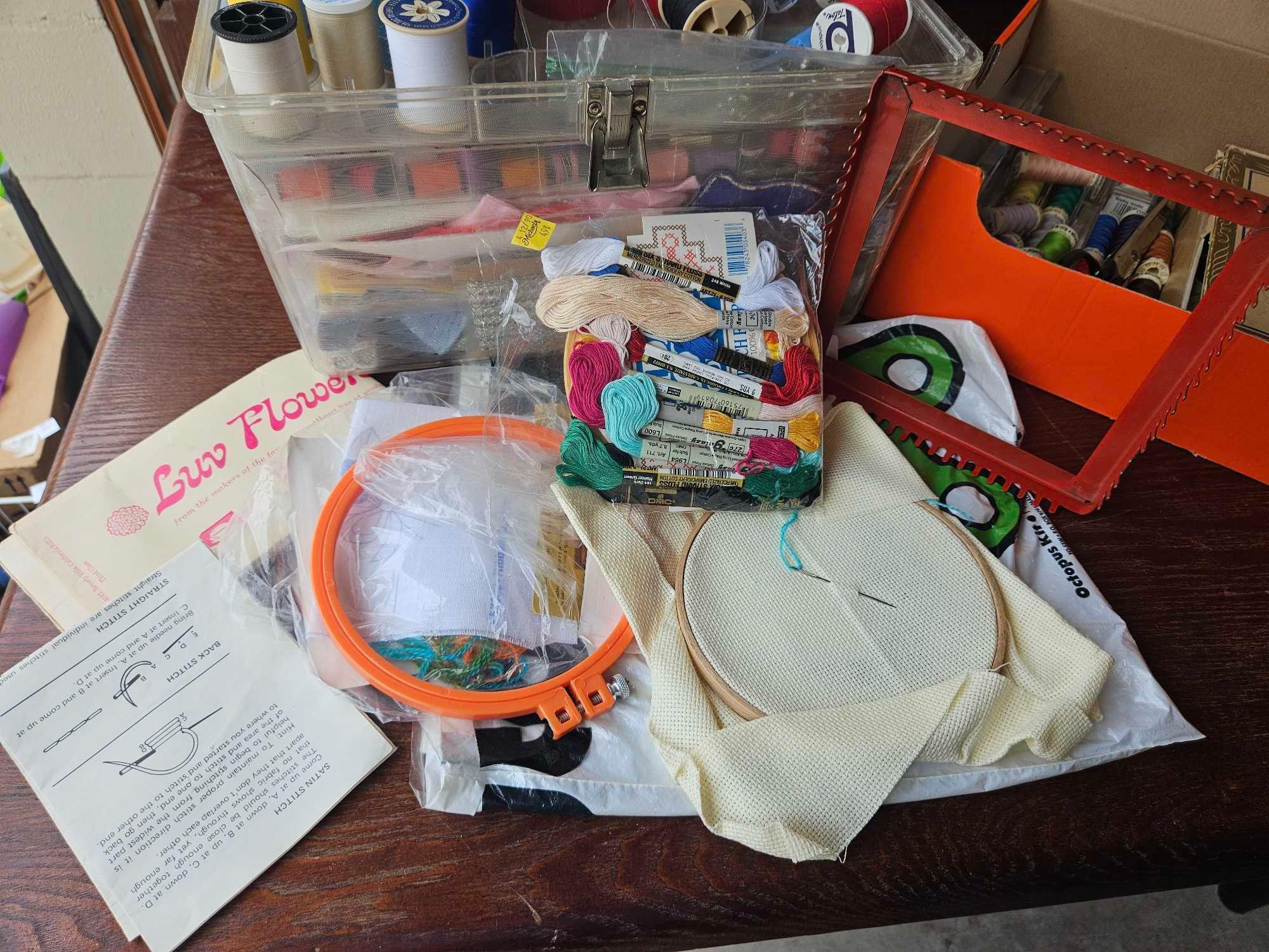 VINTAGE SEWING WITH TONS OF CONTENTS