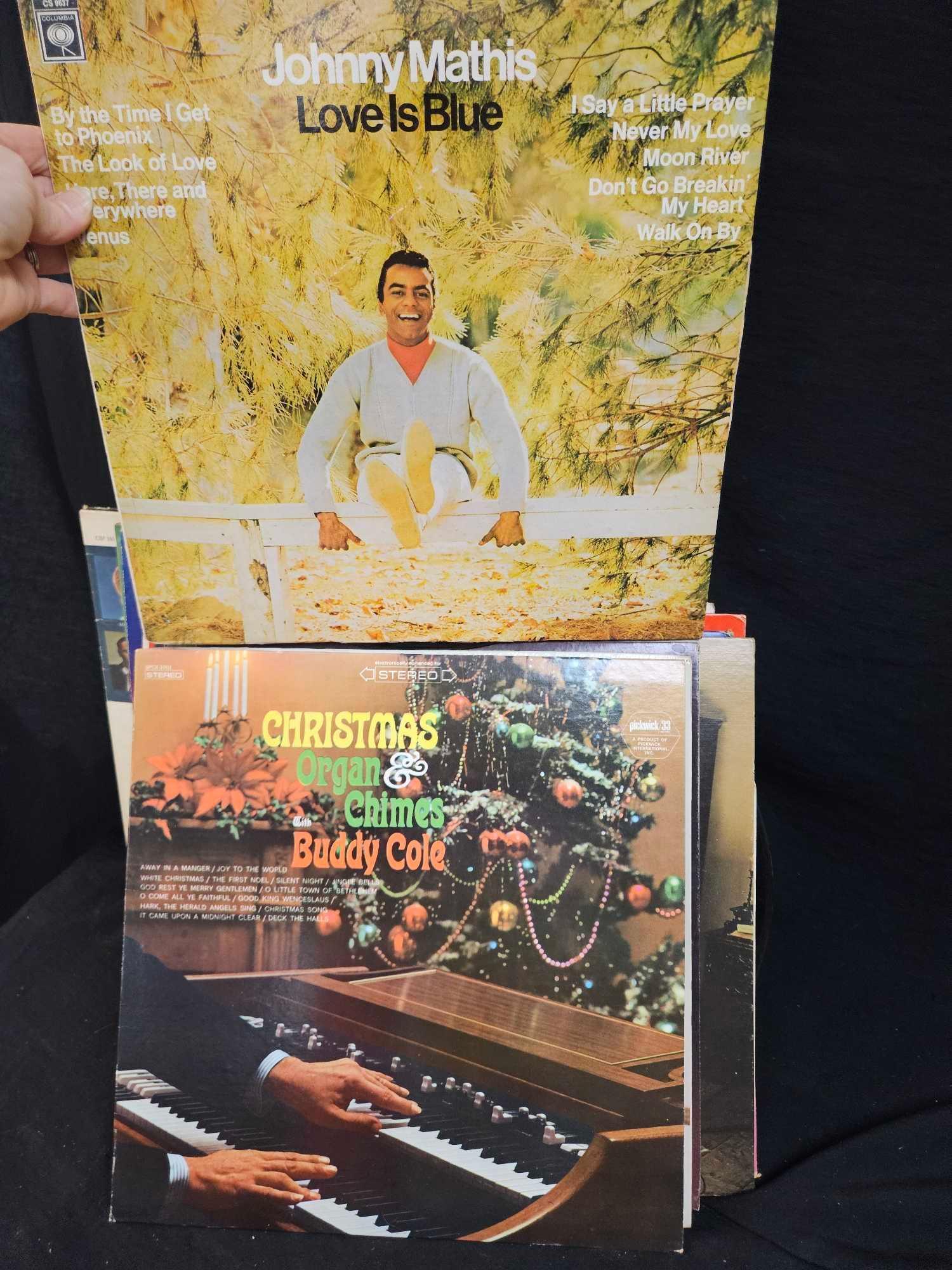 Vintage LP ALBUMS including DARK SHADOWS, BING CROSBY, MORE