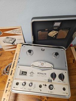 VINTAGE ROYALITE 2 and 4 Track TAPE RECORDER, STEREOPHONIC HIGH FIDELITY!