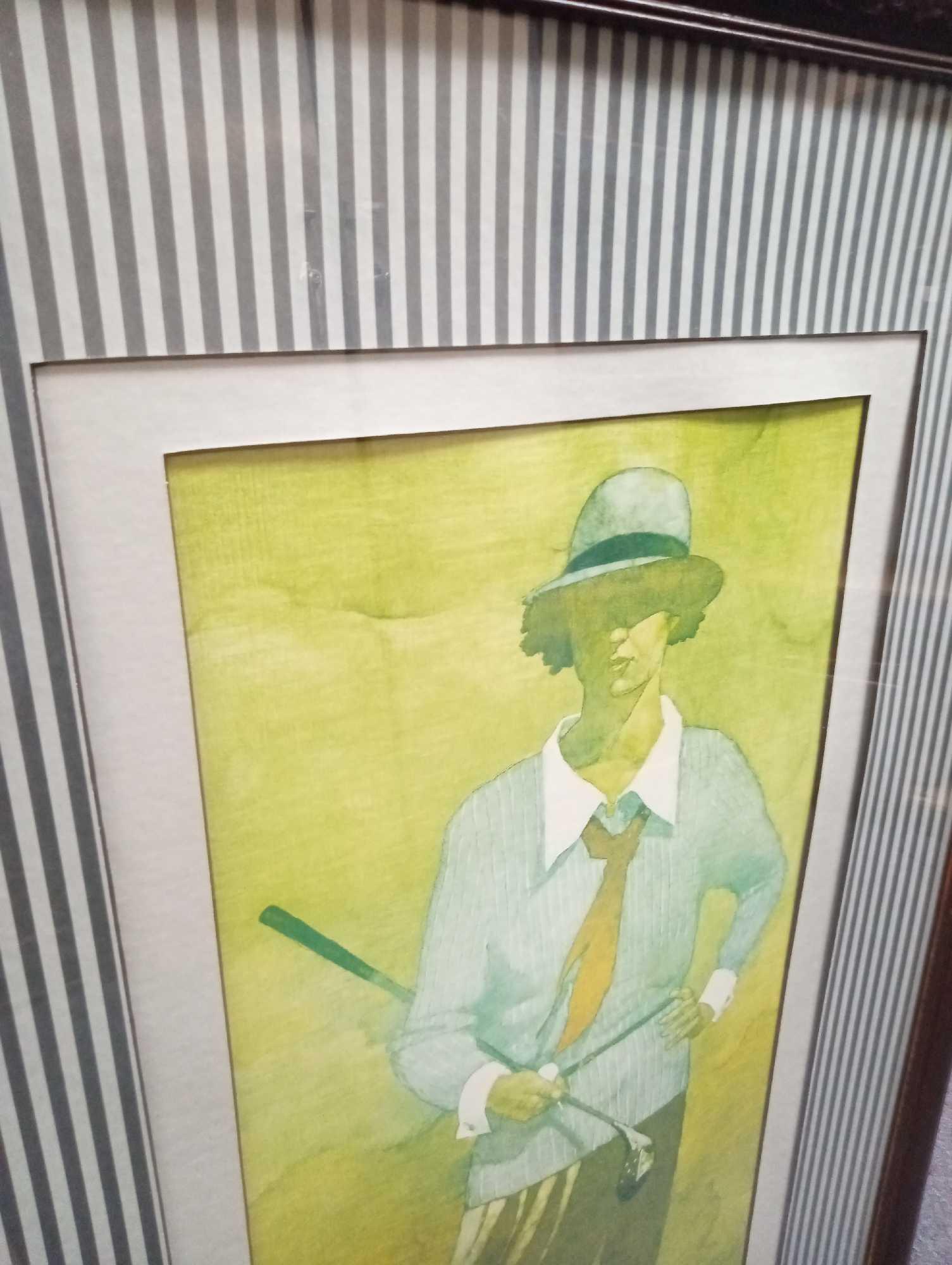 Lady Golfer Framed Wall Art