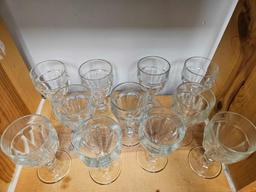 SET OF VINTAGE Libbey Gibraltar Duratuff Clear Water Goblets Glasses