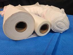 Bolts and Rolls- Tracing material and fusing material PLUS LARGE BOLT SHEER SEWING MATERIAL, blue