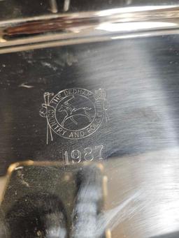 Vintage Silverplate 1980's / 1990's Plate Trophies, Tennis & Polo