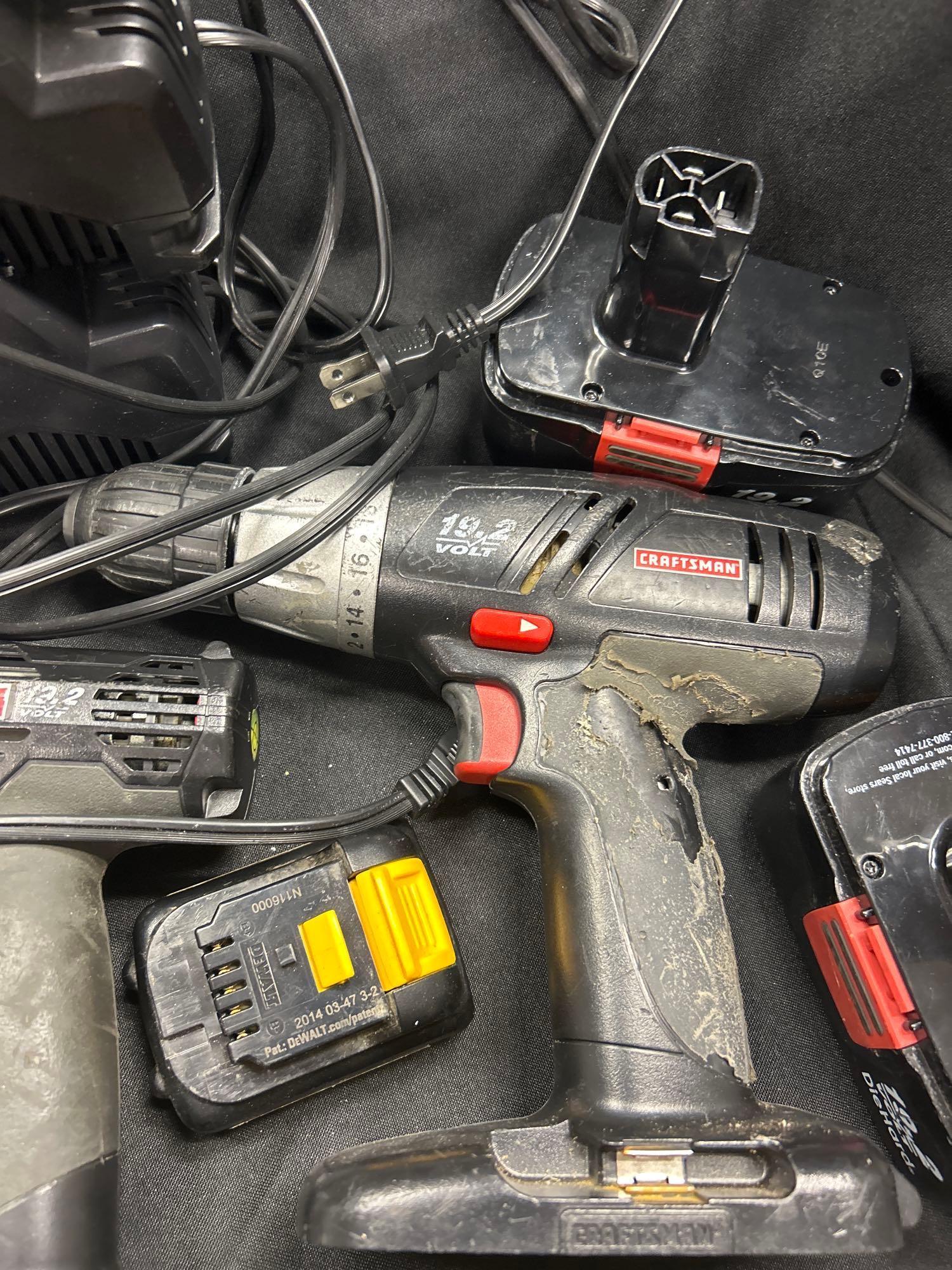 Craftsman Drills with Batteries and Chargers