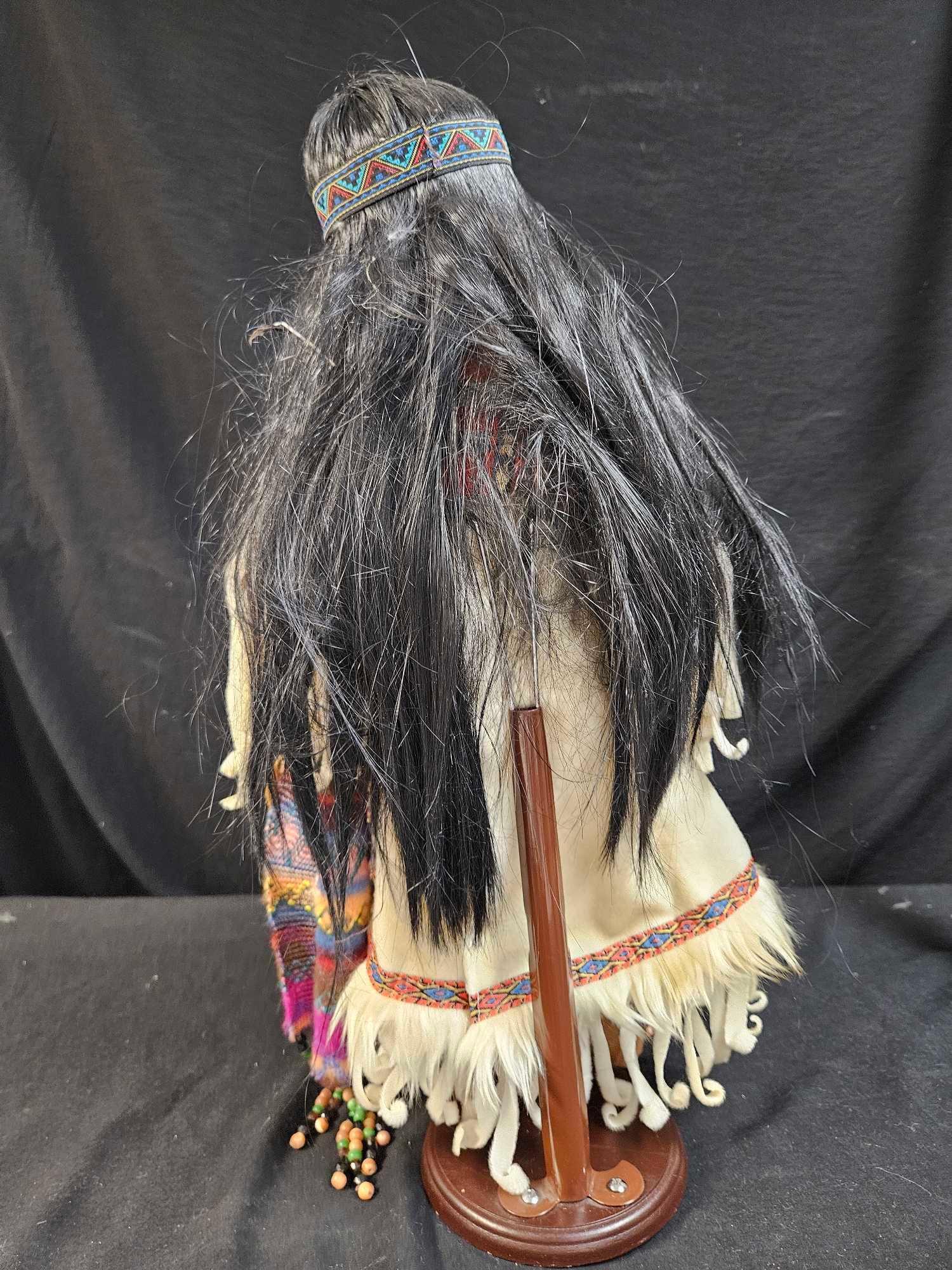 Duck House Heirloom Native American Doll, numbered