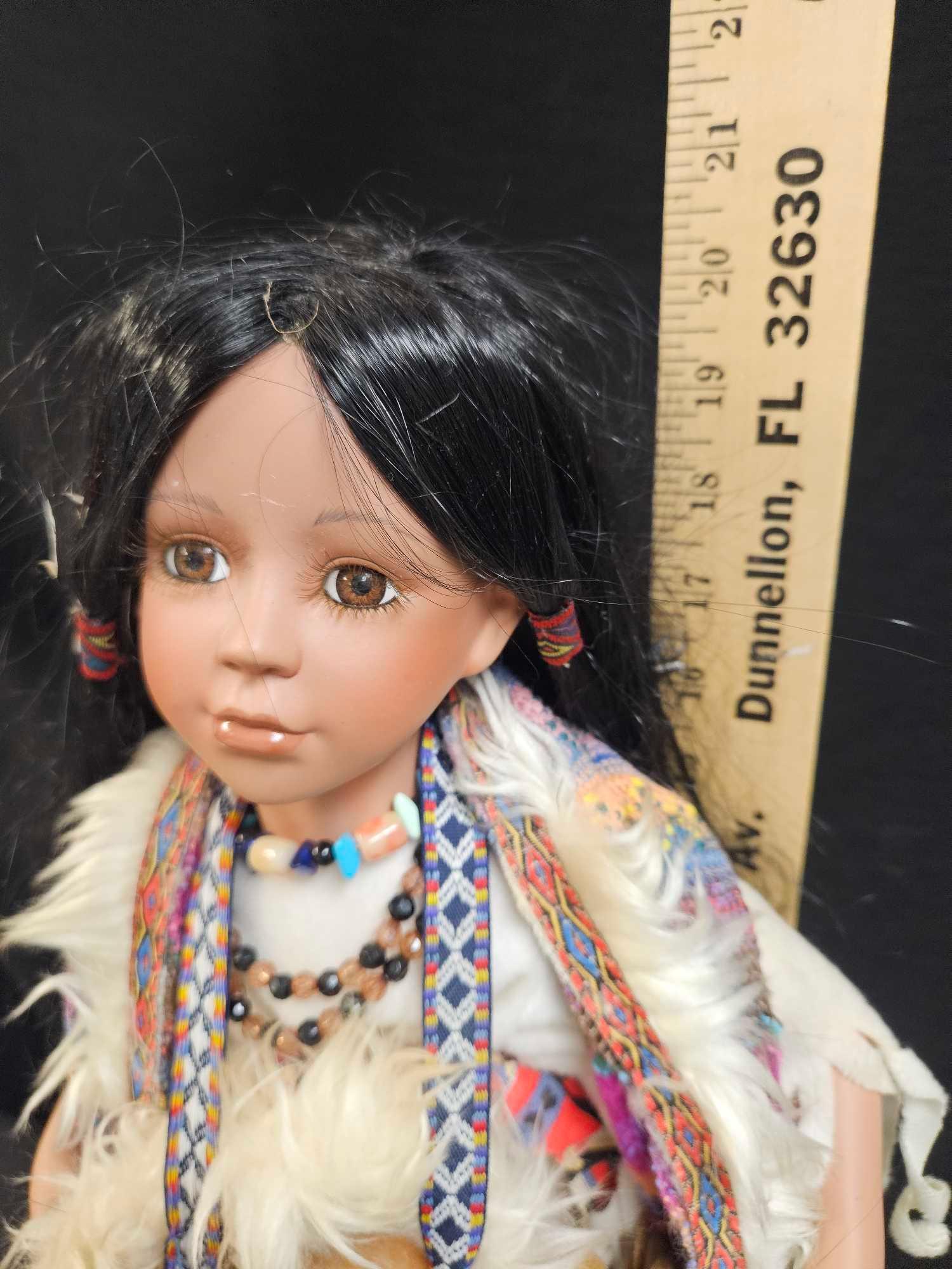 Duck House Heirloom Native American Doll, numbered