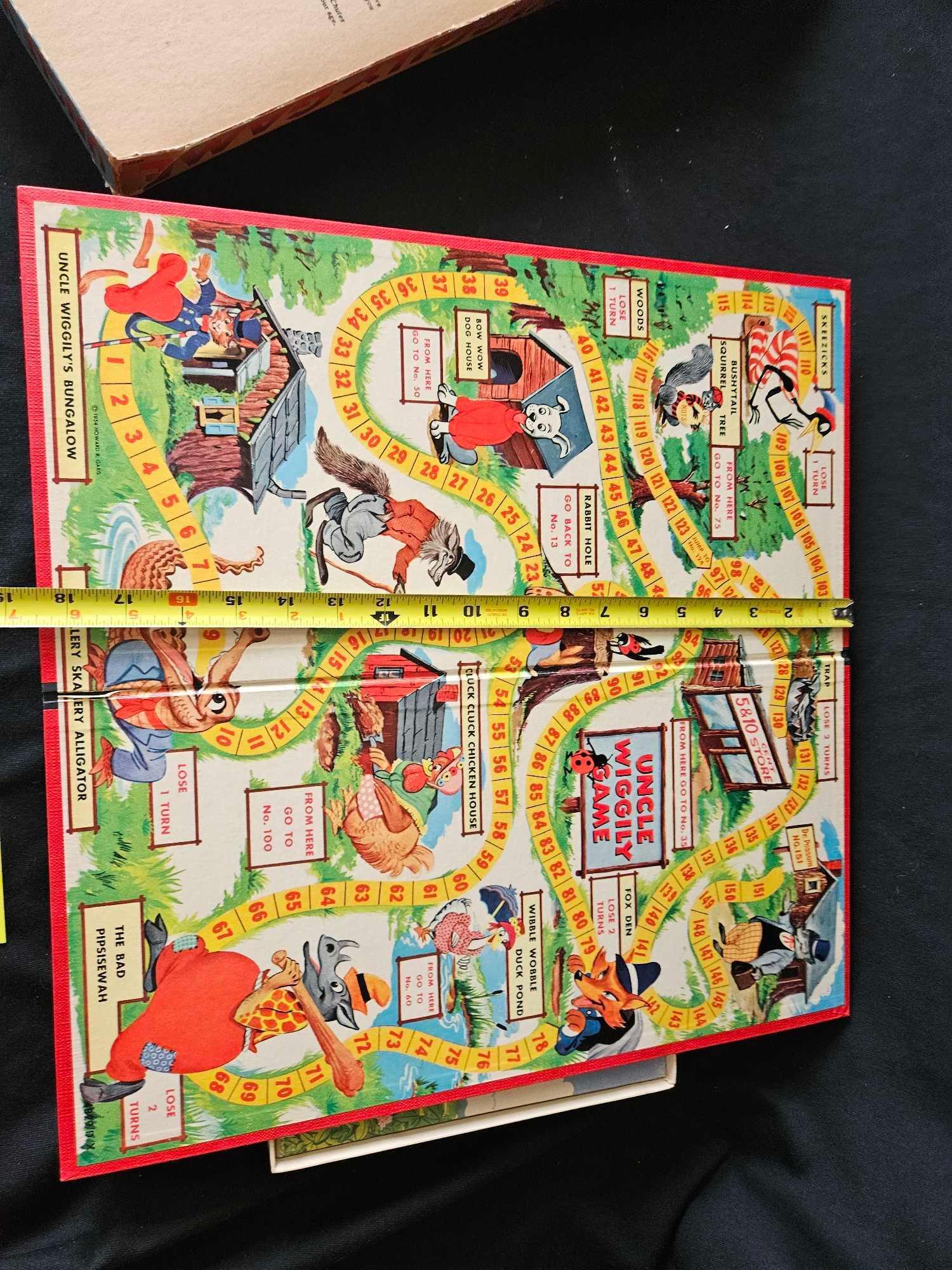 1954 UNCLE WIGGILY BOARD GAME IN BOX
