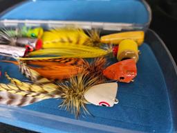 8 FLY FISHING FLIES - 9 in. CLIFFs BUGGER BARN BOX