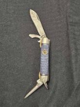 VINTAGE 50S CAMILLUS NY USA BSA BOY CUB SCOUTS SURVIVAL KNIFE KNIVES UTILITY OLD