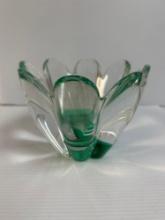 Orrefors Crystal Mayflower Vase Vintage