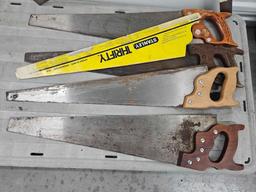 Vintage SAW and SQUARE grouping Including STANLEY, DISSTON, MILLERS FALLS,