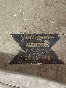 Vintage Pair of Aluminum Tackle Box, JC Higgins, Storage Case