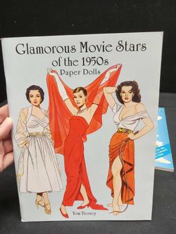 (3) Glamorous Movie Stars of the 1940s, 1950s, and Hollywood Paper Doll Books