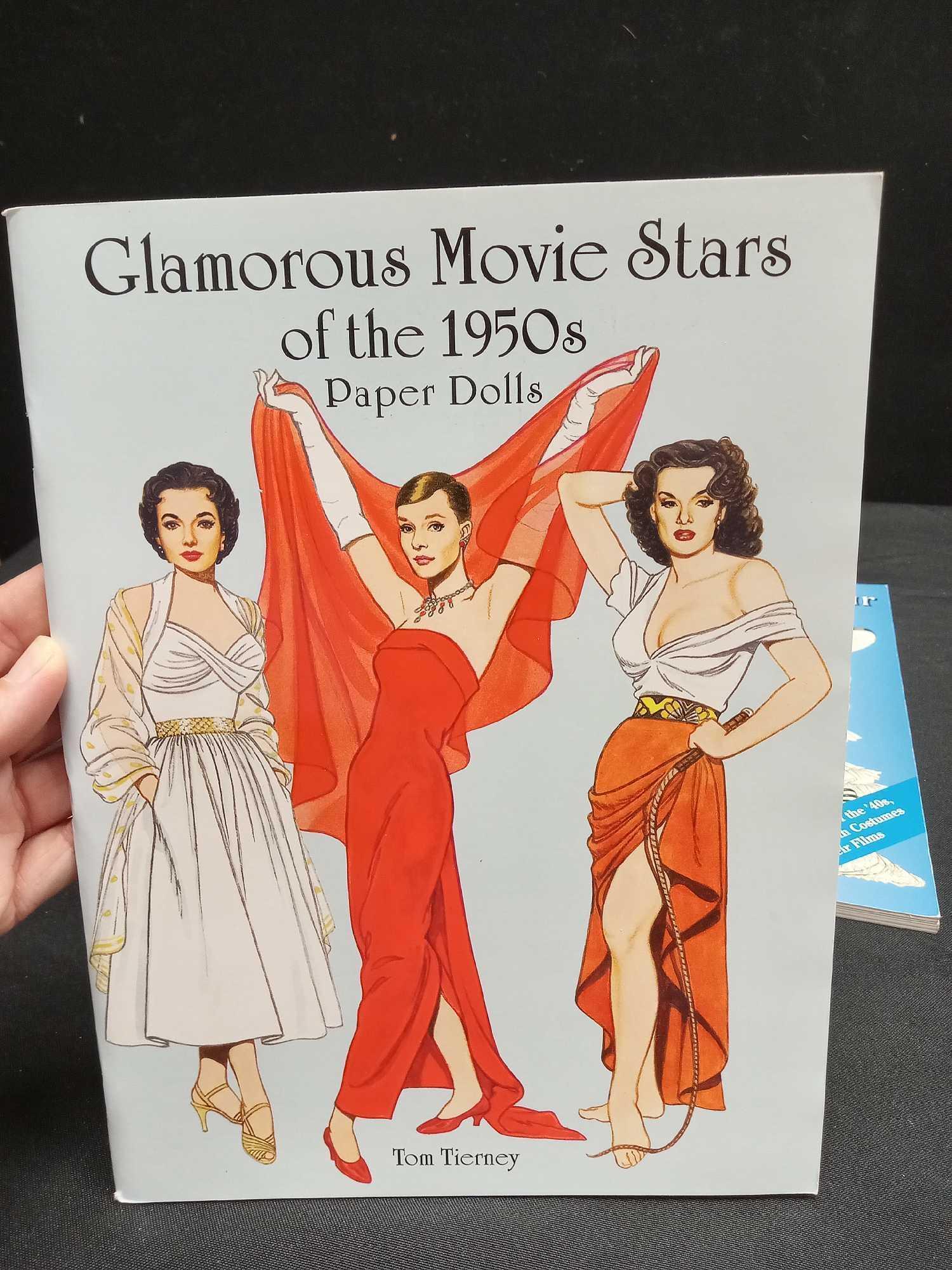 (3) Glamorous Movie Stars of the 1940s, 1950s, and Hollywood Paper Doll Books