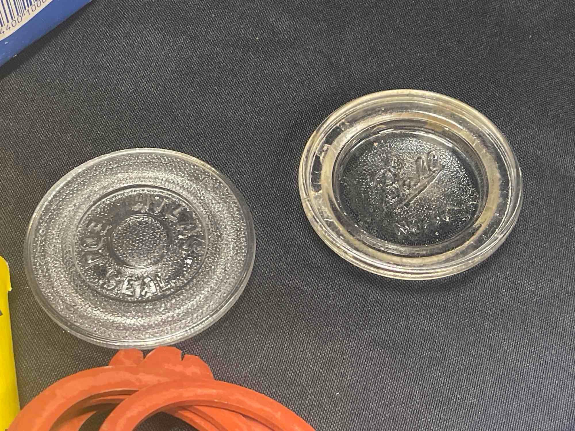Vintage Canning Mason Jars with Lids and Ovenex Pan