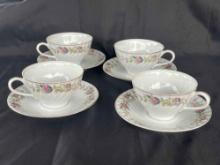 Vintage Creative Fine China 2345, Regency Rose Cup, Saucer 1960s