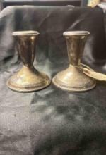 Pair ofVintage Raimond Weighted Sterling Silver Candlesticks