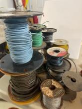 Spools of wiring, speaker, multi purpose, solder wire