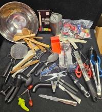 Big kitchen grouping- new and old - HENKELS sharpener, OXO, cuisenartpampered chef