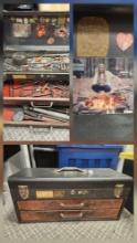 One Cool Dudes Hefty metal toolbox with contents