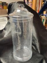 Large Glass Decanter, Display Jar with lid