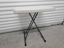 Folding work table adjustable height, 24 in, 26 in, 28 in