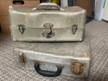 Vintage Pair of Aluminum Tackle Box, JC Higgins, Storage Case