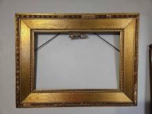 Antique gold gilt picture frame, wooden