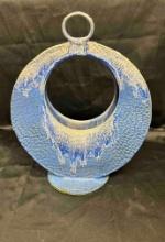 Unique, Light Blue Pottery Piece