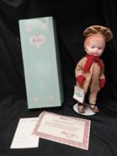 1987 Effanbee 14" Limited Edition Patsy Doll with a Carmel Coat and Hat in Box