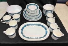 40 Pc 1970s Corning Centura "Evening Song" Dinnerware Set