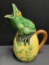 Vintage Sar La Table Frog Beverage Pitcher