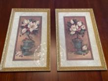 Pair of Home Interiors Framed, Matted Artwork