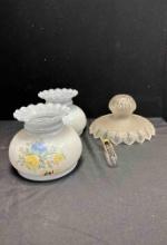Vintage hurricane Lamp Shades (L&L WMC) and Funky Ceiling? Shade