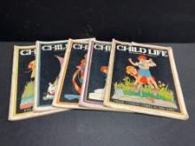 Vintage Childrens CHILD LIFE Magazines