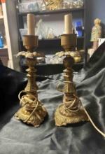 Pair of brass looking lights