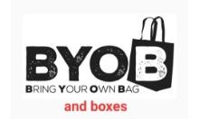 PLEASE BRING Boxes and Bags needed FOR YOUR ITEMS