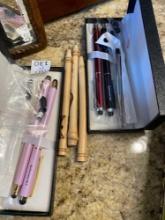3 Carved Cuba pens and 2 box sets iDream365 stylus