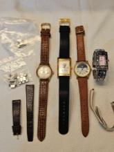 5 ladies wristwatches and bands