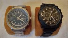2 large Mens Wristwatches