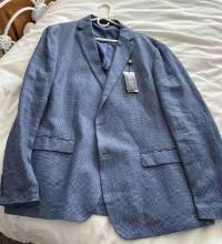 Ralph Lauren Gray Slim Silk/Wool Check Windowpane? Sport Coat