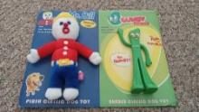 MR BILL AND GUMBY PET TOYS, NEW