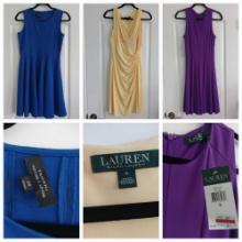 (14) S/M Ladies' Sleeveless Dresses and Colorful Fashion including Ralph Lauren and Banana Republic