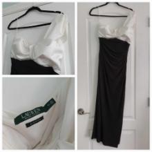 (7) Classy Ladies' Dresses/ Jumper including Ralph Lauren Black One-Shoulder Colorblock Jersey Gown