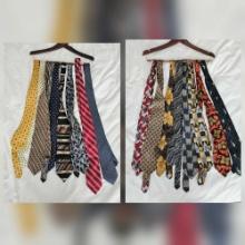MENS SILK TIES INCLUDING DONALD TRUMP, BROOKS BROTHERS, KENNETH COLE, PULITZER, THE METROPOLITAN