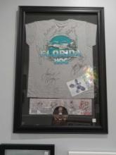 Large The Guess Who framed autographed Tshirt and CD