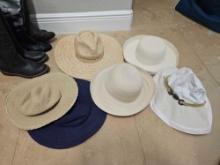 COLLECTION OF LADIES' SUN HATS including gardening