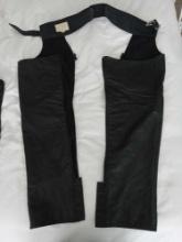 Chaps & Bags VINTAGE PREMIUM LEATHER MOTORCYCLE CHAPS, Sz XS