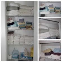 Linen Closet Stuffed with Sheet Sets, King size